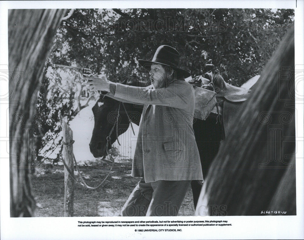 1982 Press Photo Gary Busey &quot;Barbarosa&quot; - Historic Images