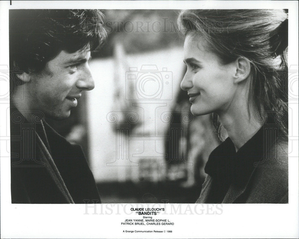 1988 Press Photo Jean Yanne Actor Marie-Sophie L. Actress Bandits Foreign Film - Historic Images