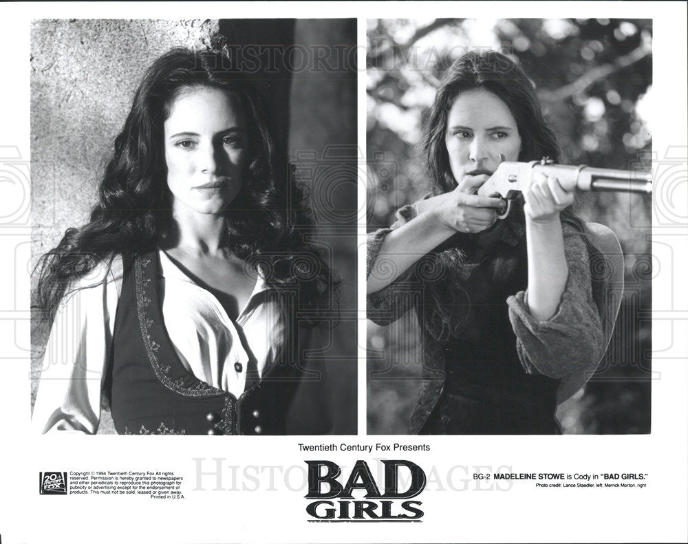 1994 Press Photo Bad Girls Madeleine Stowe Cody Twentieth Century Fox - Historic Images