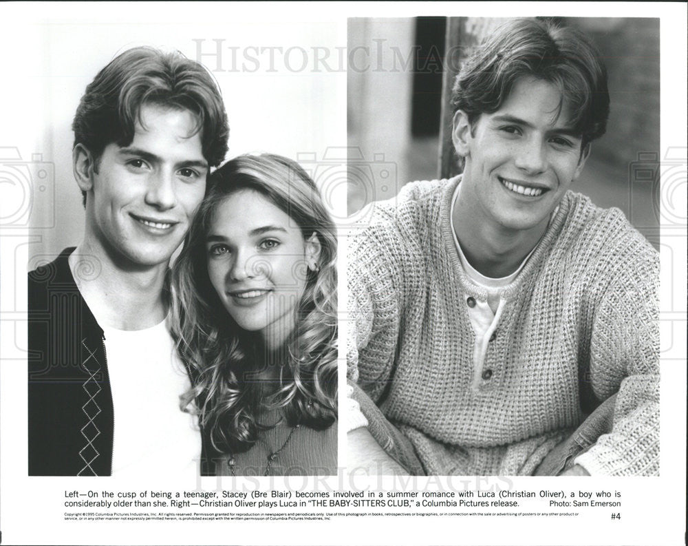1995 Press Photo The Baby-Sitters Club Bre Blair Christian Oliver - Historic Images