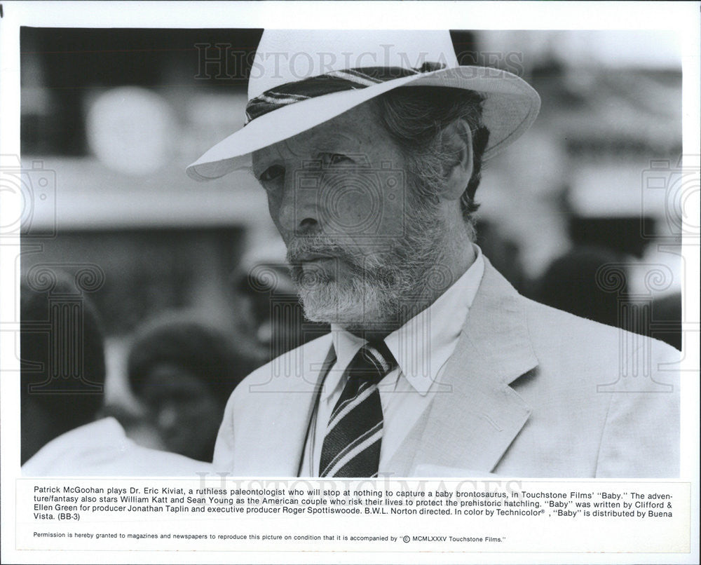 1985 Press Photo Film Baby Patrick Mcgoohan - Historic Images