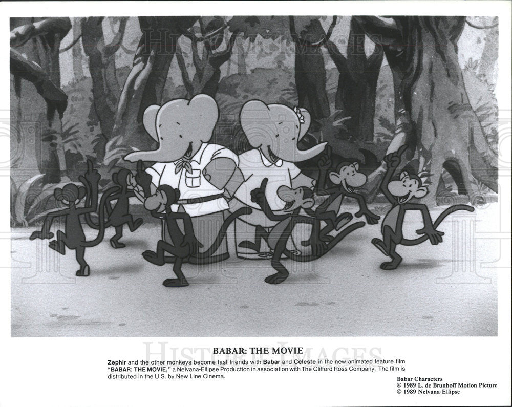 Babar: The Movie Babar Celeste Animated Movie 1989 vintage promo photo ...