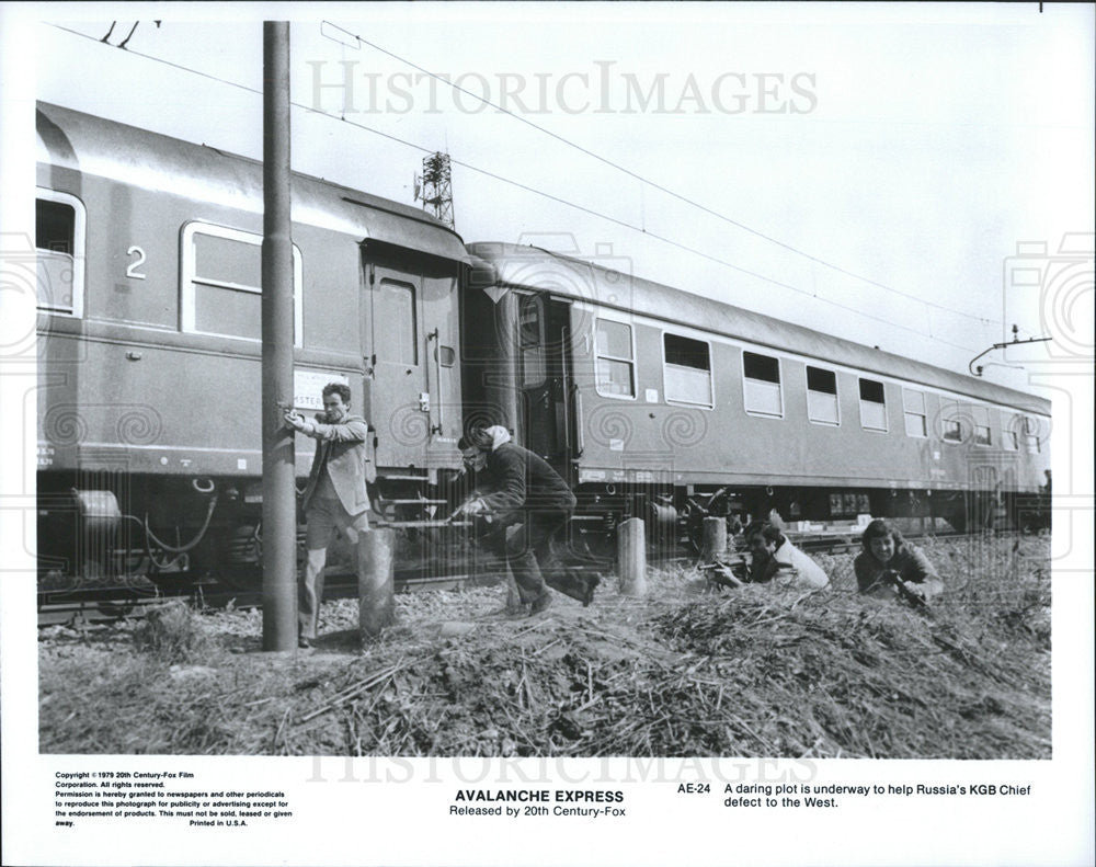 1979 Press Photo Avalanche Express Lee Marvin - Historic Images