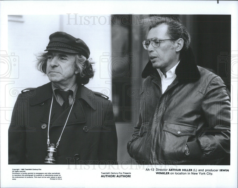 1982 Press Photo Author!Author! Arthur Hiller Irwin Winkler - Historic Images