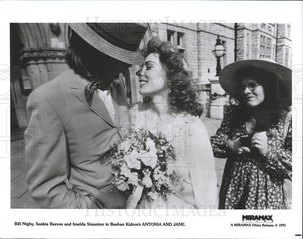 1991 Press Photo Antonia and Jane Bill Nighy Saskia Reeves Ielda Staunton - Historic Images