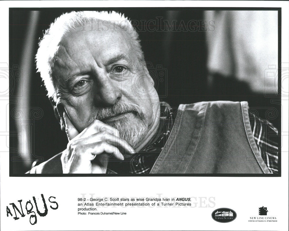 George Scott Angus 1995 vintage promo photo print - Historic Images
