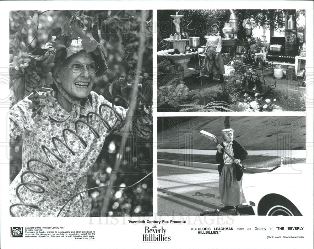 1993 Press Photo The Beverly Hillbillies Cloris Leachman Granny - Historic Images