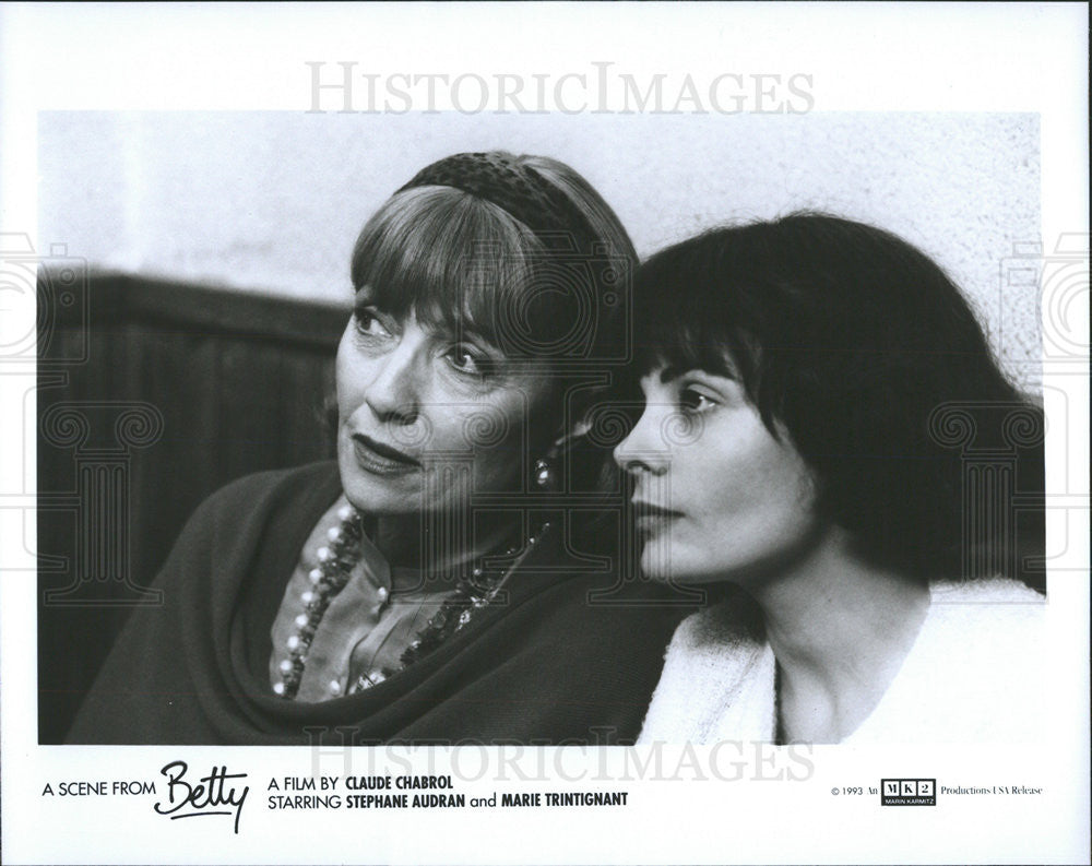 1993 Press Photo Betty Stephane Audran Marie Trintignant - Historic Images