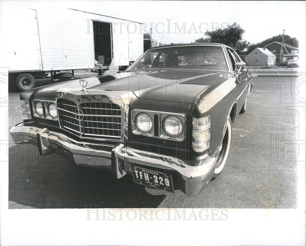 1977 Press Photo Al Newman with car star in Hometown USA - Historic Images