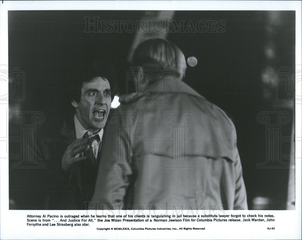 1990 Press Photo And Justice For All Al Pacino - Historic Images