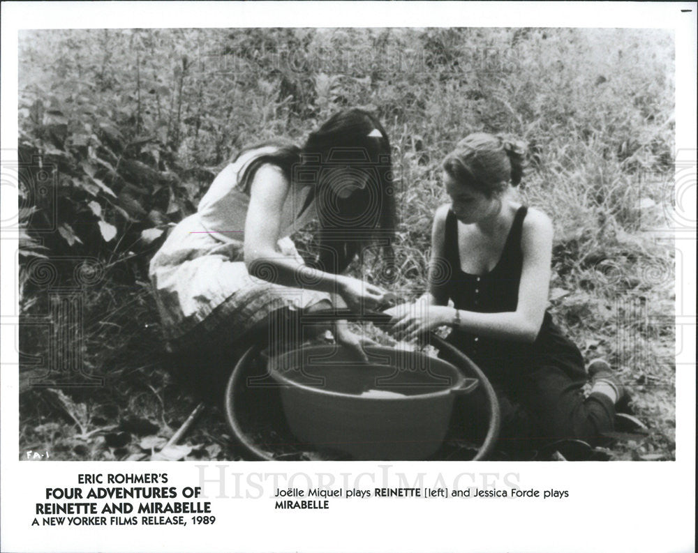 1989 Press Photo Joelle Miquel Jessica Forde Four Adventures Reinette Mirabelle - Historic Images