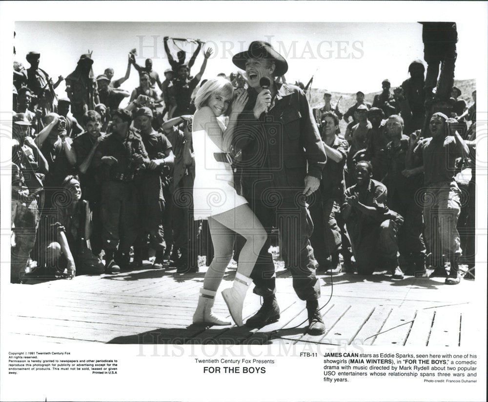 1991 Press Photo For the Boys James Caan Maia Winters - Historic Images