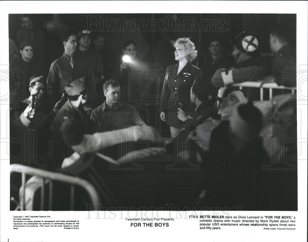 1991 Press Photo For the Boys Bette Midler - Historic Images