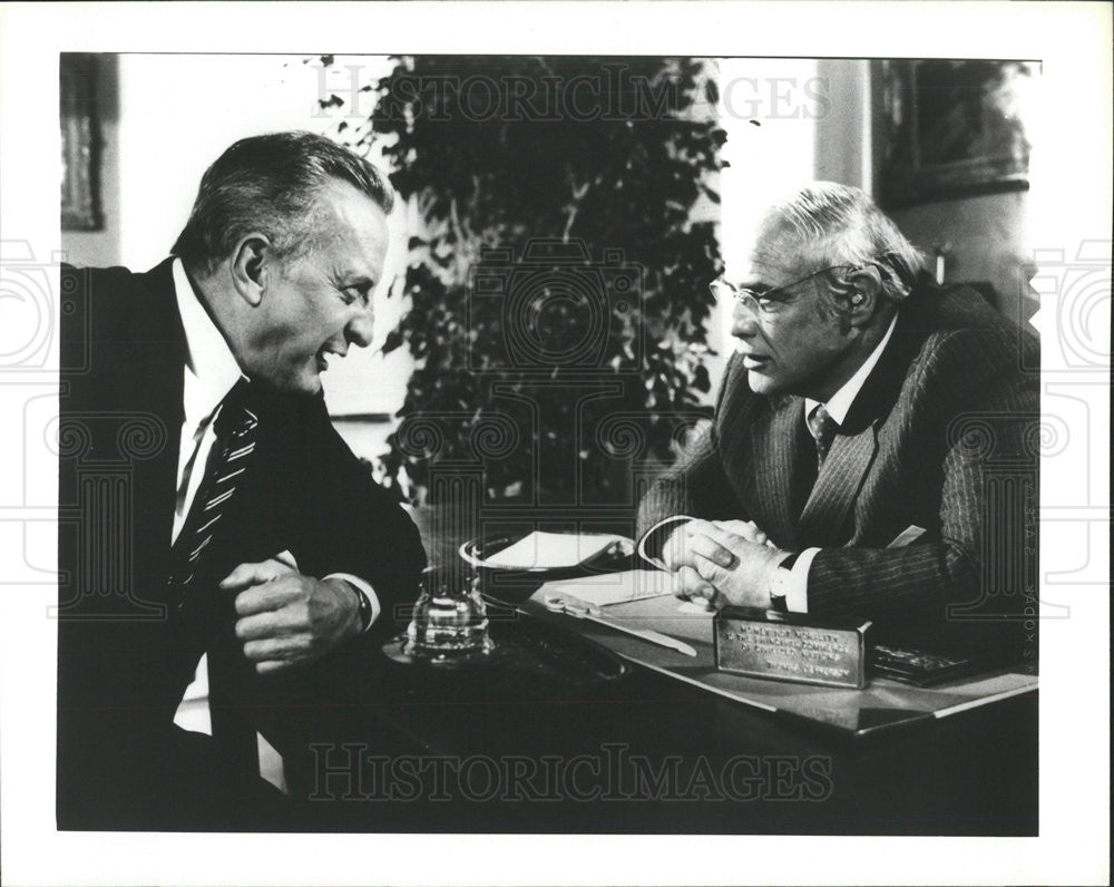 1980 Press Photo Marlon Brando George C. Scott "The Formula" - Historic Images