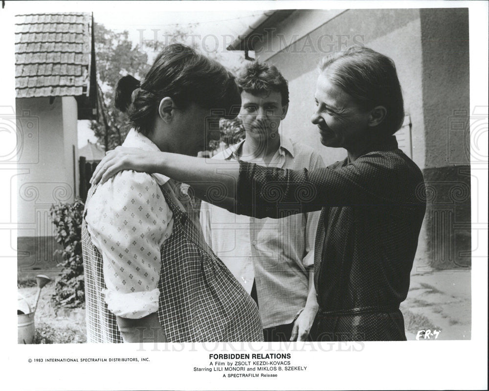 1983 Press Photo A Scene From &quot;Forbidden Relations&quot; Starring Lili Minori &amp; - Historic Images