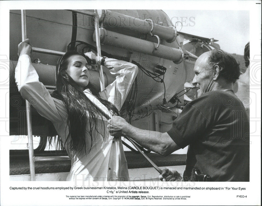 1981 Press Photo Carole Bouquet As Melina In The Bond Film &quot;For Your Eyes Only&quot; - Historic Images