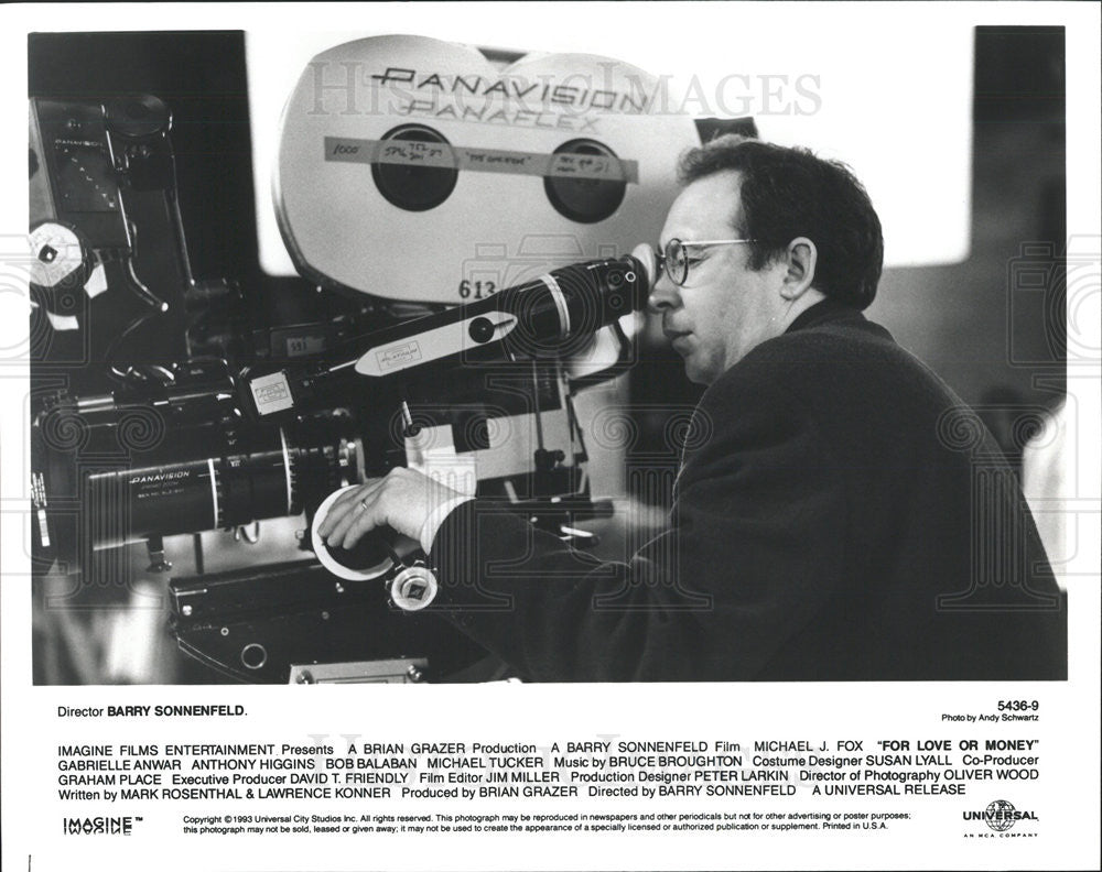 1993 Press Photo Barry Sonnenfeld For Love Or Money - Historic Images