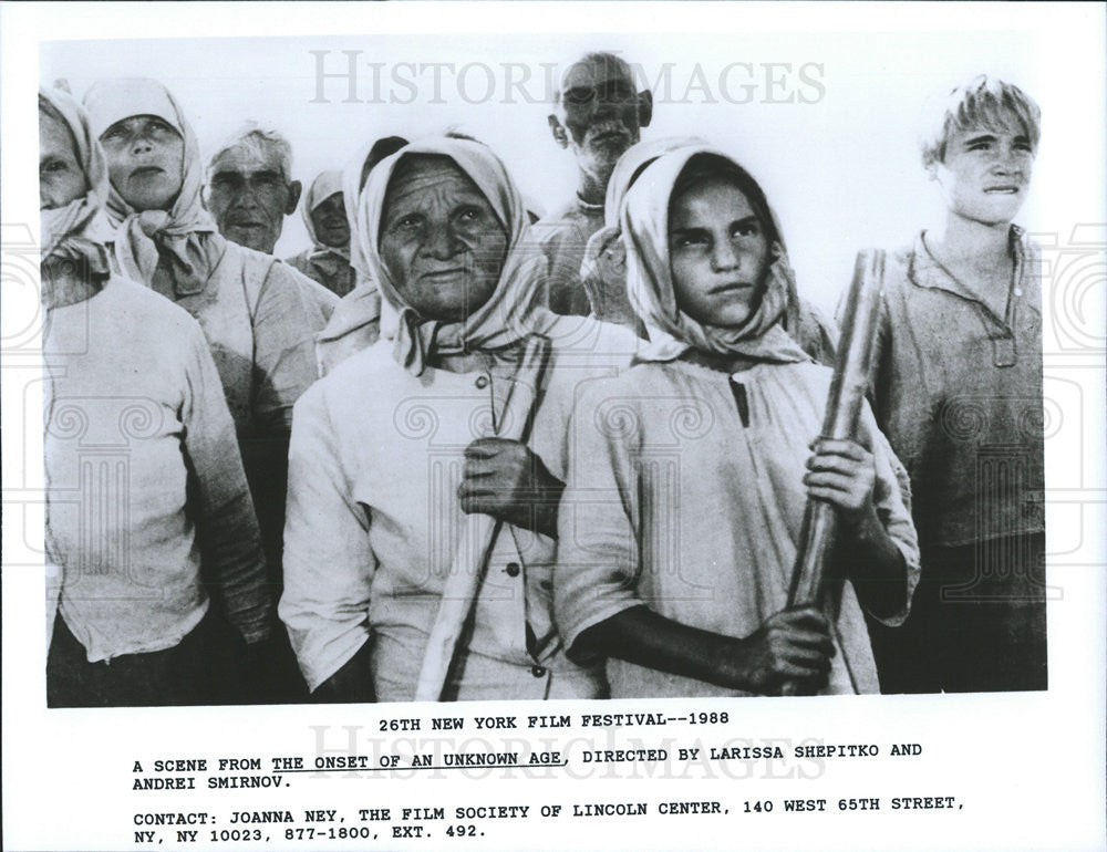 1988 Press Photo The Onset Of An Unknown Age - Historic Images