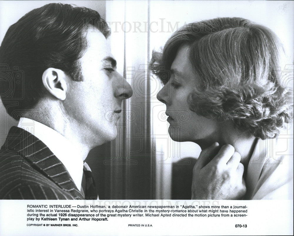 Press Photo Agatha Dustin Hoffman Vanessa Redgrave Agatha Christie - Historic Images