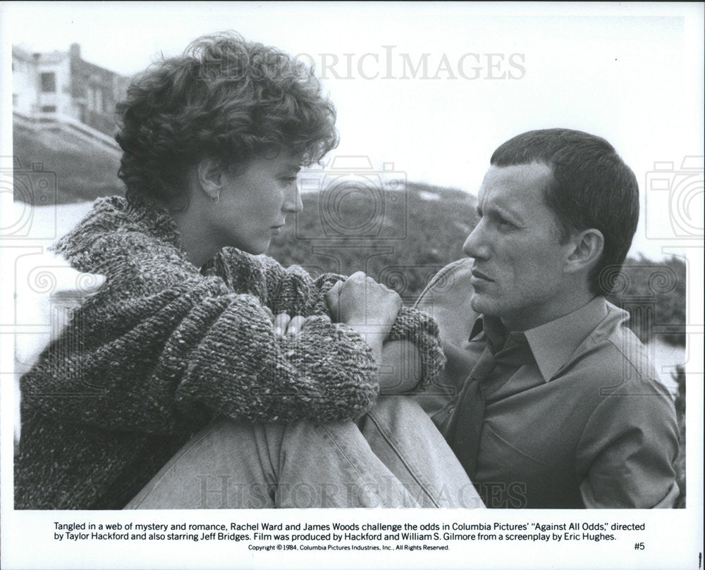 1984 Press Photo Against All Odds Rachel Ward James Woods - Historic Images