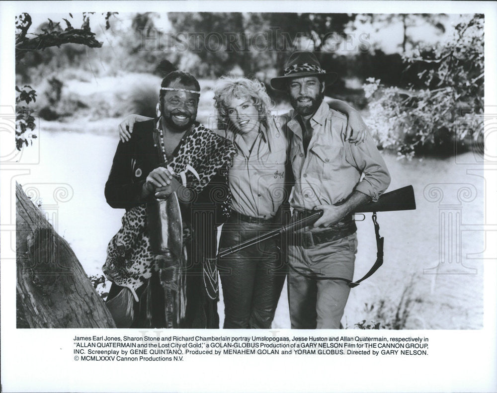 1985 Press Photo Richard Chamberlain Allan Quatermain And The Lost City of Gold - Historic Images