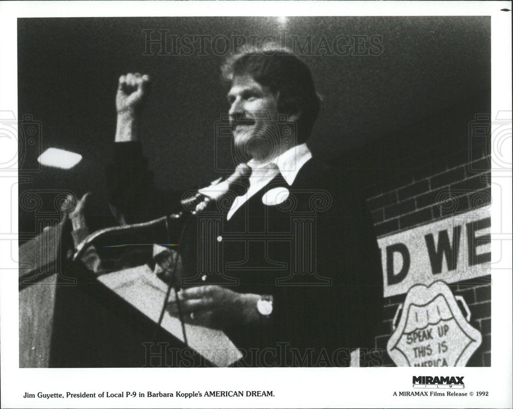 1992 Press Photo Jim Guyette Appears In Barbara Kopple&#39;s American Dream - Historic Images