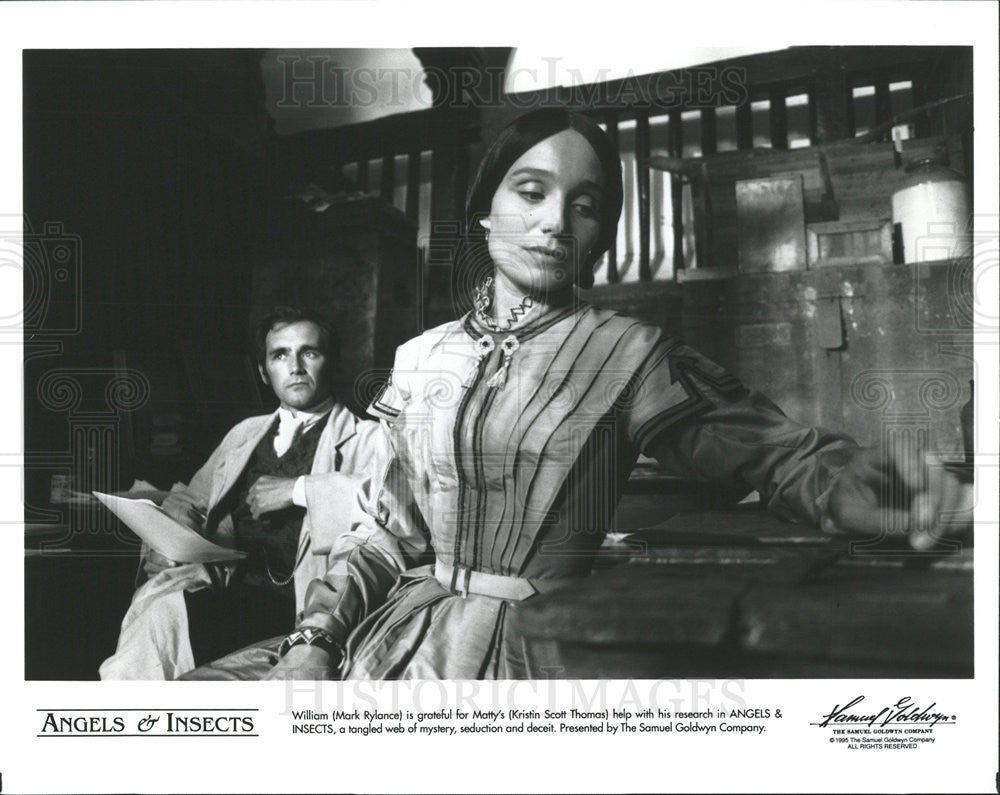 1995 Press Photo Film Angels and Insects Kristin Scott Thomas Mark Rylance - Historic Images