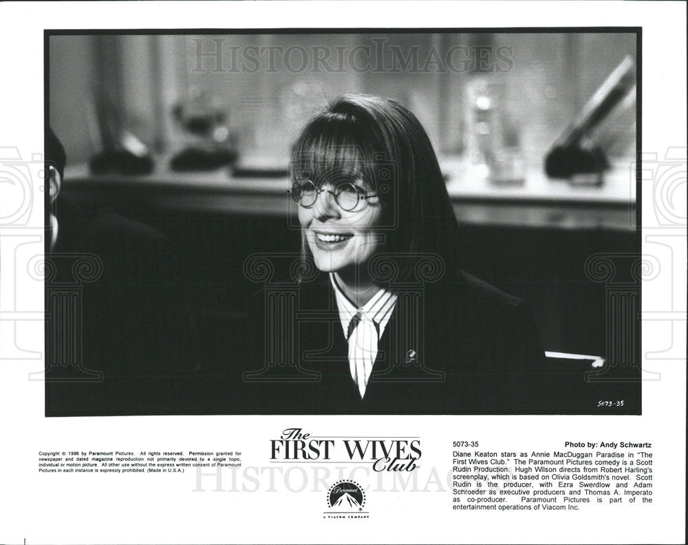 1996 Press Photo Diane Keaton Stars In The First Wives Club - Historic Images