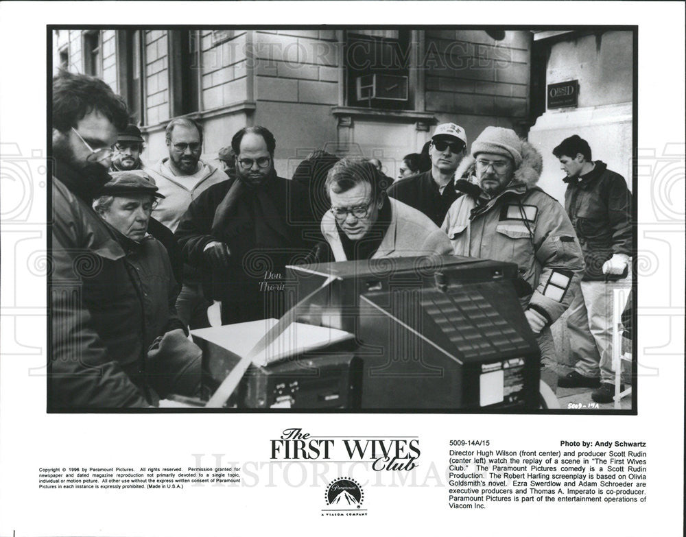 1996 Press Photo Director Hugh Wilson &amp; Producer Scott Rudin Watch Scene - Historic Images