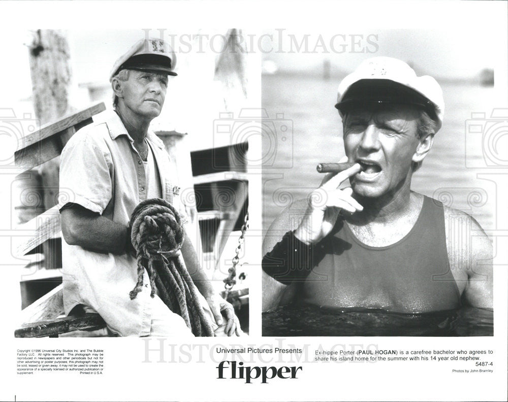 1996 Press Photo Paul Hogan Stars In Flipper - Historic Images