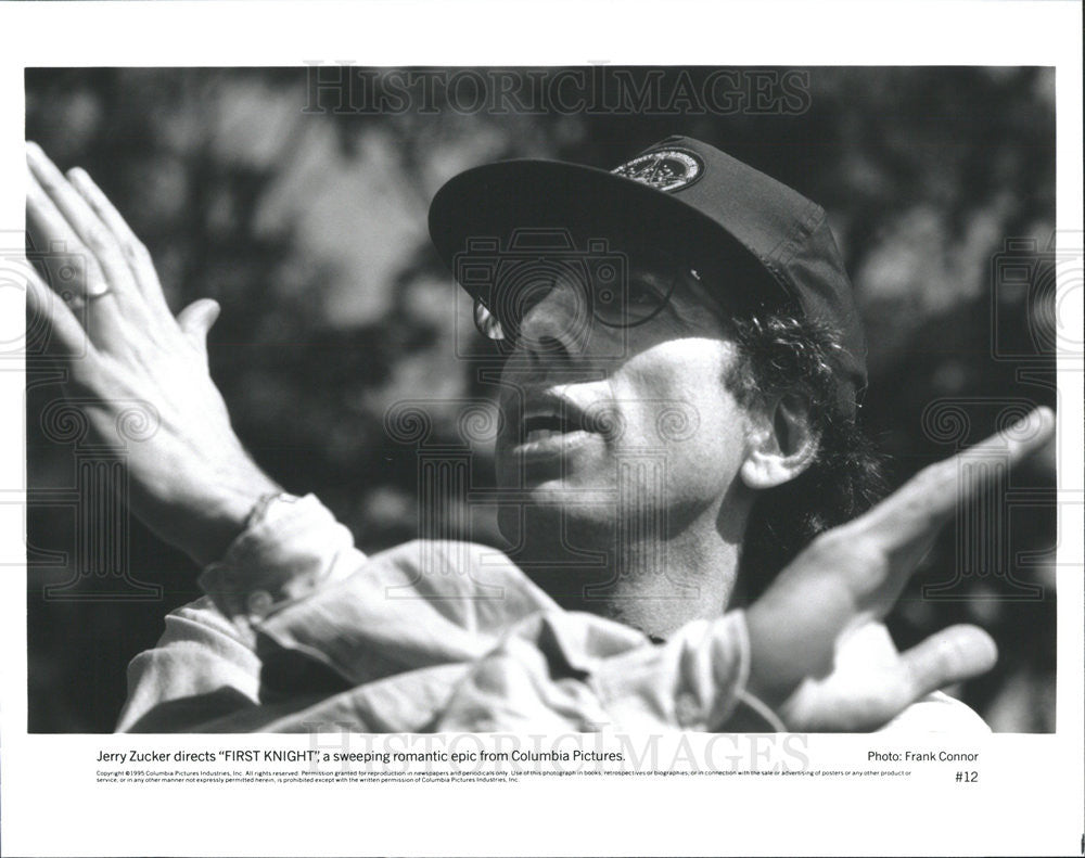 1995 Press Photo Jerry Zucker Directing The Romantic Epic &quot;First Knight&quot; - Historic Images