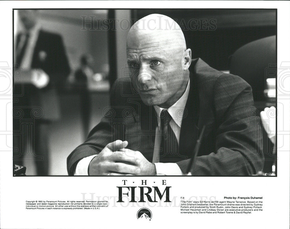 1993 Press Photo Ed Harris As Wayne Tarrance In The Firm - Historic Images