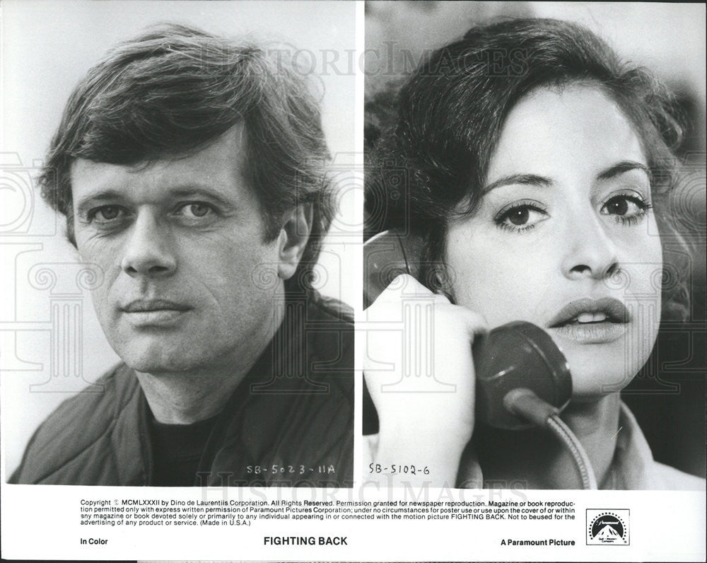 1982 Press Photo Patti LuPone &amp; Michael Sarrazin Star InÃƒÆ’Ã¢&#39;‚¬Å¡Ãƒ&#39;€šÃ‚Â &quot;Fighting Back&quot; - Historic Images