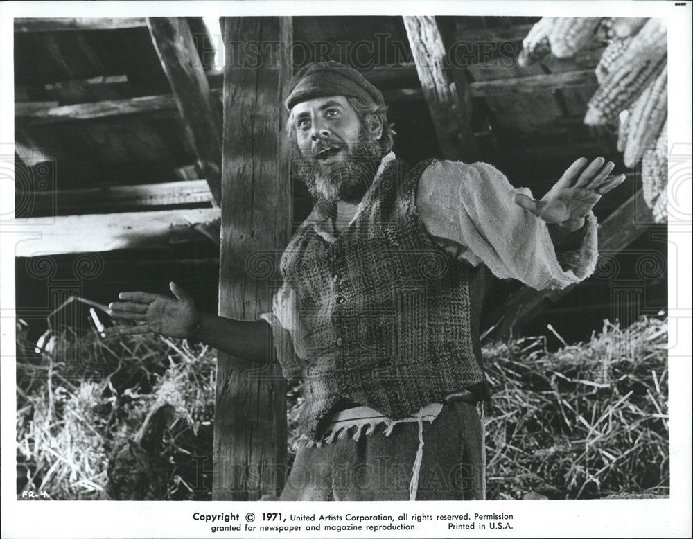 1971 Press Photo Movie &quot;Fiddler On The Roof&quot; - Historic Images