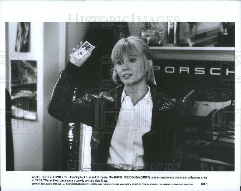 1988 Press Photo Rebecca DeMornay stars in &quot;Feds&quot; - Historic Images