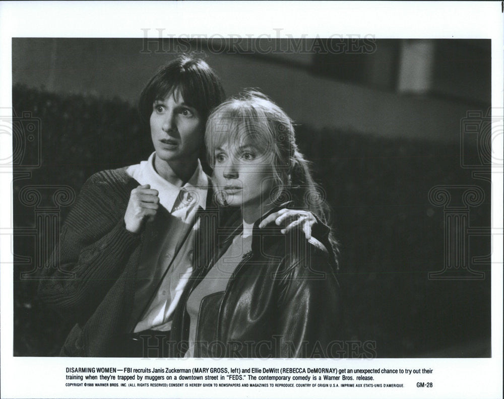 1988 Press Photo Mary Gross  and Rebecca DeMornay star in &quot;Feds&quot; - Historic Images