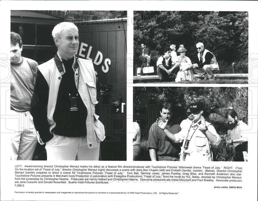 Press Photo Christopher Menaul Director Ben Chapin Embeth Davitz Actors Feast - Historic Images