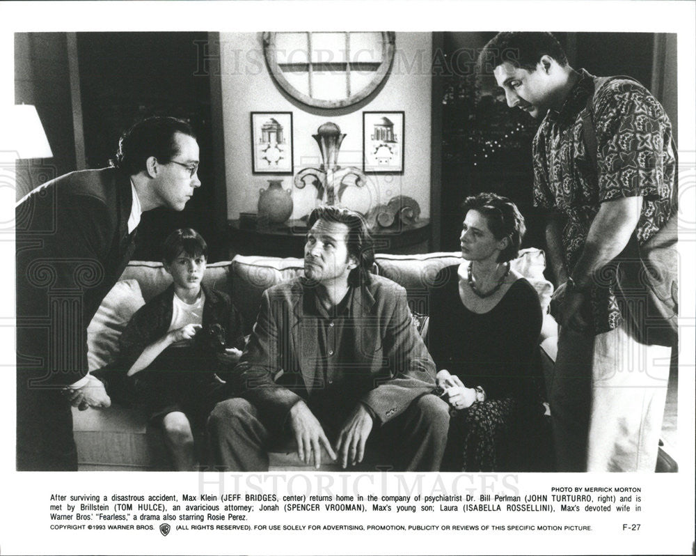 1993 Press Photo Jeff Bridges John Turturro Tom Mulce Spencer Vrooman Isabella - Historic Images