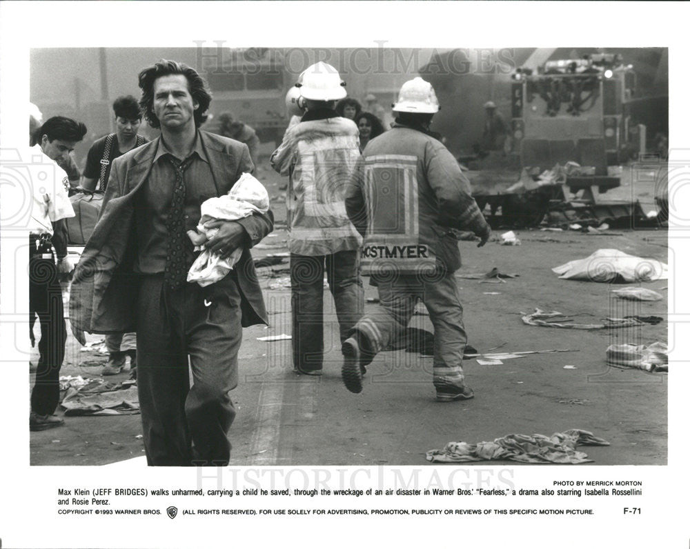 1993 Press Photo Jeff Bridges Star In &quot;Fearless&quot; - Historic Images