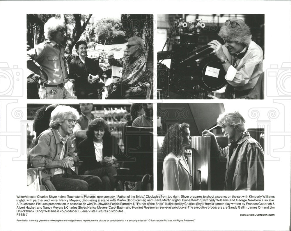 Press Photo Charles Shyer Director Nancy Meyers Writers Martin Short Steve Diane - Historic Images