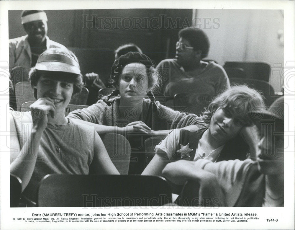 1980 Press Photo Maureen Teefy in "Fame" - Historic Images