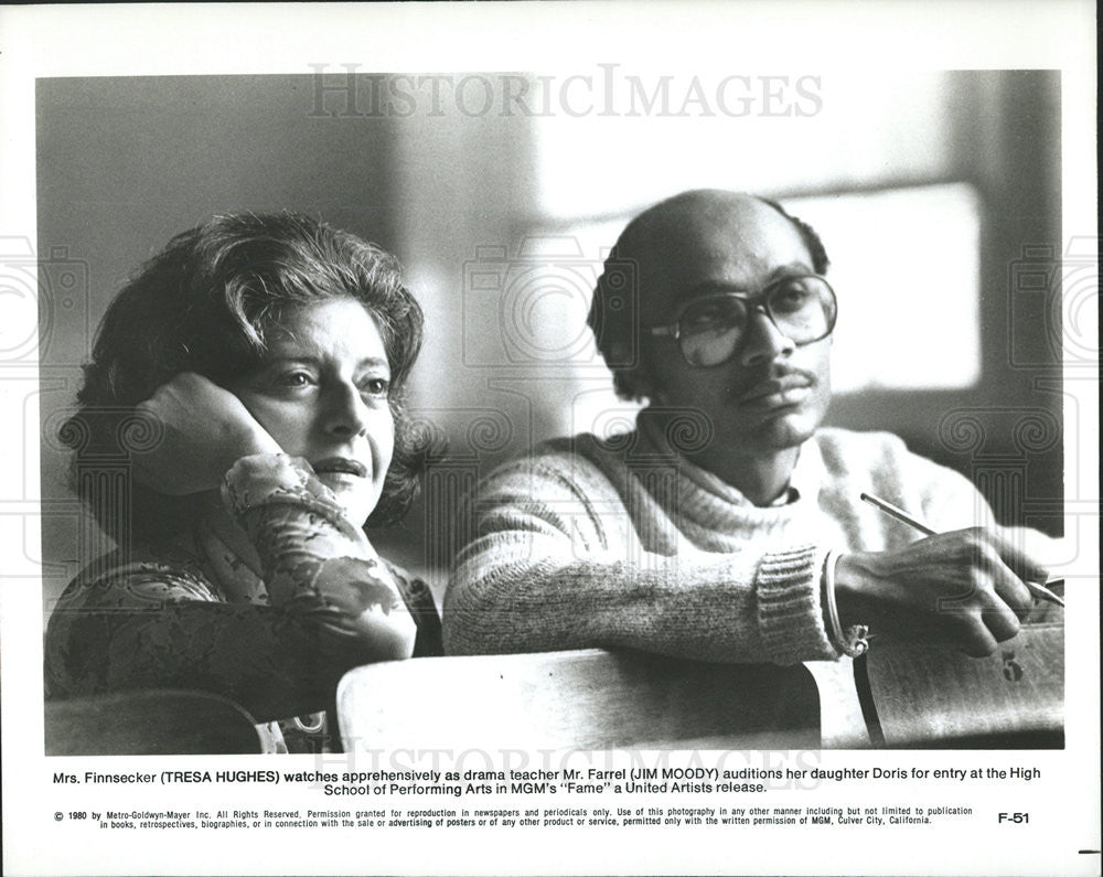 1980 Press Photo Tresa Hughes and Jim Moody in &quot;Fame&quot; - Historic Images