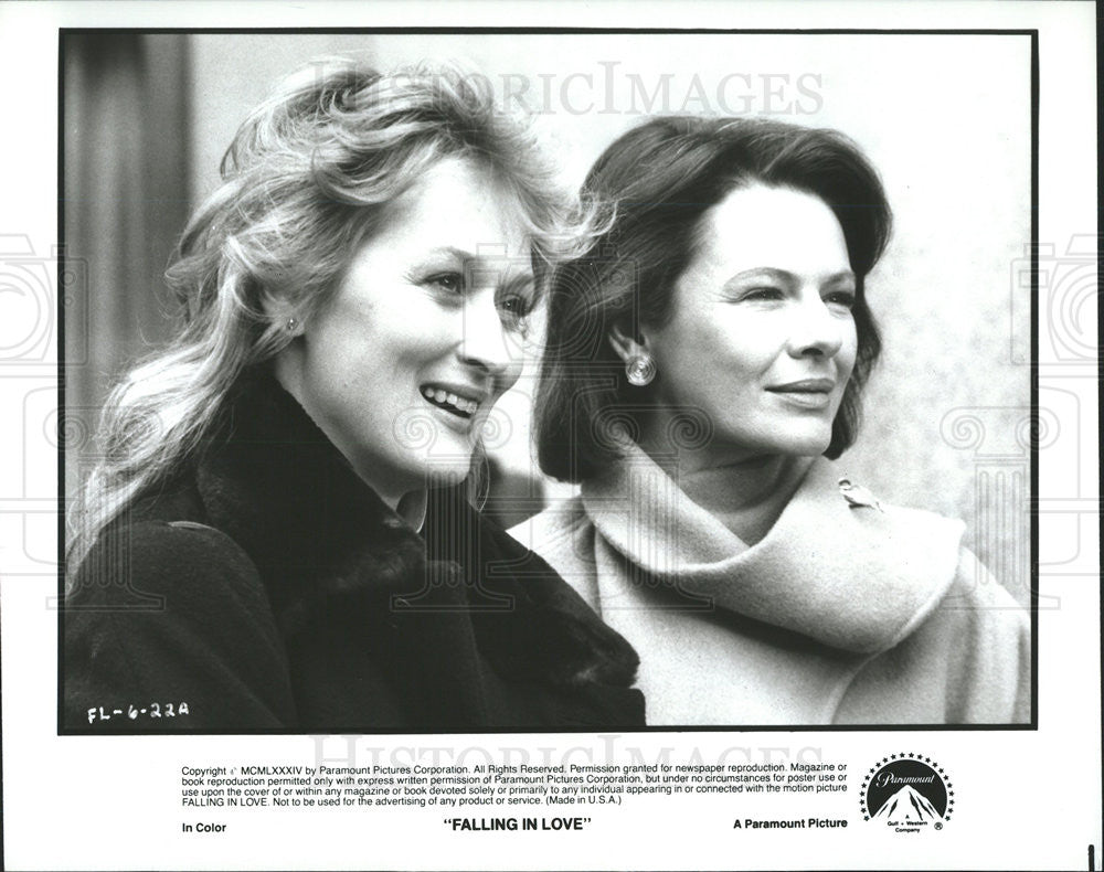 1984 Press Photo Meryl Streep, Dianne Wiest in &quot;Falling In Love&quot; - Historic Images