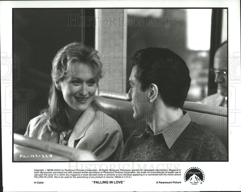 1984 Press Photo Meryl Streep Actress Robert De Niro Actor Falling In Love Film - Historic Images