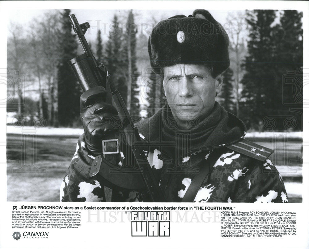 1990 Press Photo Jurgen Prochnow stars in &quot;The Fourth War&quot; - Historic Images