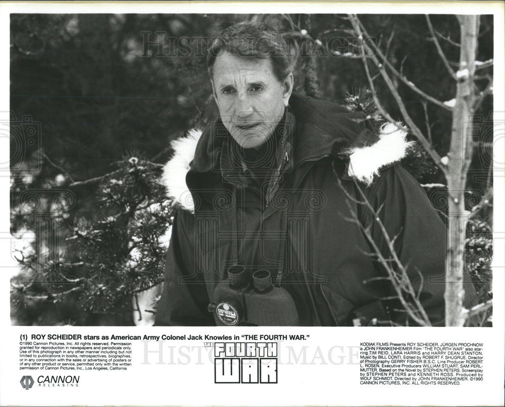 1990 Press Photo Roy Scheider stars in &quot;The Fourth War&quot; - Historic Images