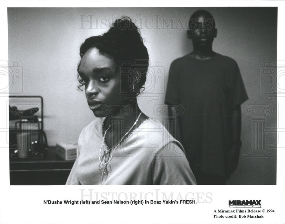 1994 Press Photo N&#39;Bushe Wright and Sean Nelson in &quot;Fresh&quot; - Historic Images