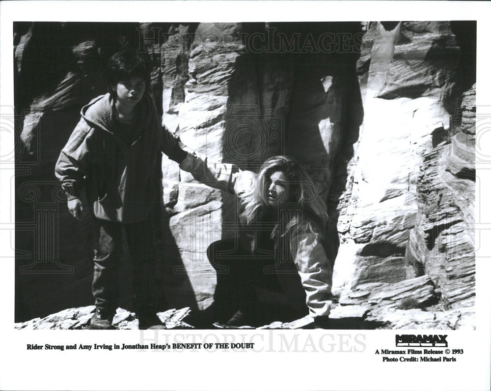 1993 Press Photo Benefit Of The Doubt Film Actors Rider Strong Amy Irving - Historic Images