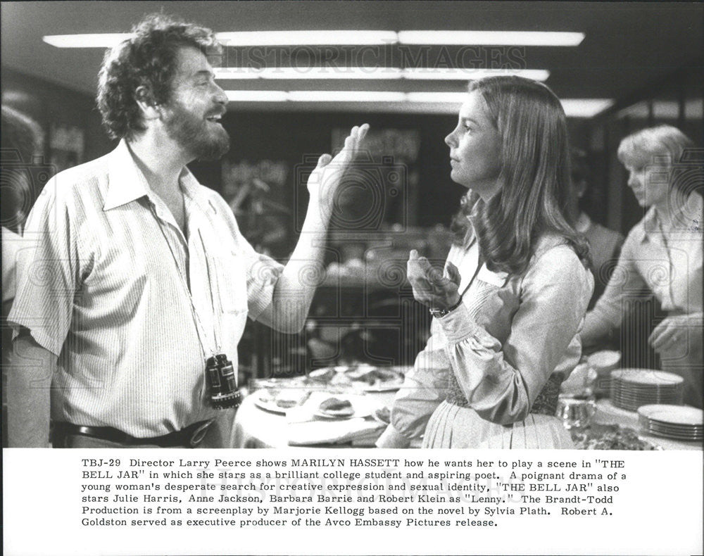 1979 Press Photo The Bell Jar Film Marilyn Hassett Director Larry Peerce Filming - Historic Images