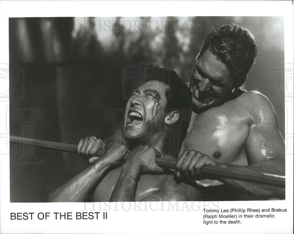 1993 Press Photo Phillip Rhee and Ralph Moeller in &quot;Best of the Best II&quot; - Historic Images